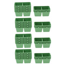 40Pcs Bird Parrot Food Feeding Bowl Cage Plastic Hanging Bird Feeder