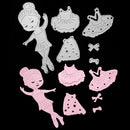 Lovely Girl DIY Cutting Dies Stencils Scrapbook Embossing Craft Album Card Gift