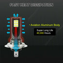 2x H3 CAR LED Headlight Kits 110W 20000LM FOG Light Bulbs 6000K Driving DRL Lamp