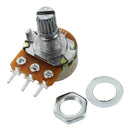 5pcs 6mm Split Shaft Top Adjustment Rotary Linear Potentiometers B1K