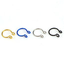 Set Septum Clip On Nose Ear Ring Segment Helix Tragus Faux Clicker Non SP