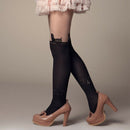 Sexy Girl Eiffel Tower Buildings Mock Knee High Stockings Tights Tattoo Leg I7S4