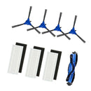 Set of 11 Vacuums Accessories - Main Brush + 4x Side Brushes +6x HEPA Filters A+