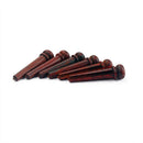 6pcs Durable Rosewood Bridge Pins w/ Dot for Acoustic Guitars DIY Accessory