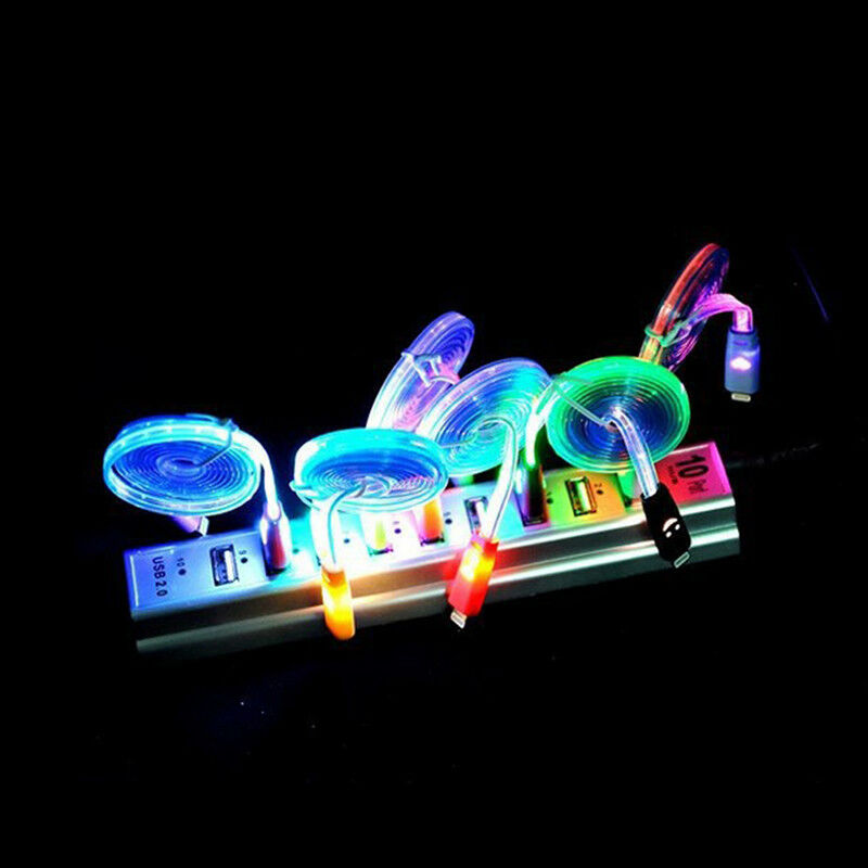 Luminous Micro USB Fast Data Sync Charger Charging Cable Cord For Android  -AU