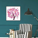 5D DIY Diamond Painting Happiness Tree Cross Stitch Embroidery (Pink)