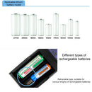 Dual Solts Smart Lcd Battery Charger Short Circuit Protection for 26650 186 C7F5