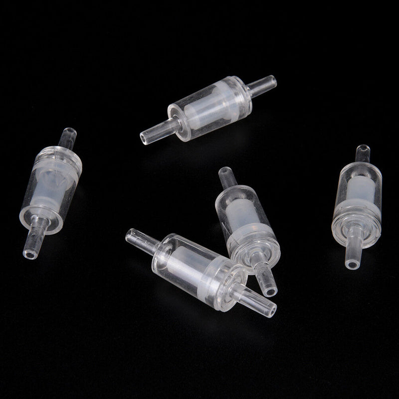 5X Aquarium Fish Tank Plastic Non Return Check Valve One Way Air Pumps Filte FT