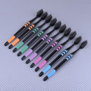 10pc/set Adults Bamboo Charcoal Toothbrush Home Pack Super Soft Hair Toothbrush