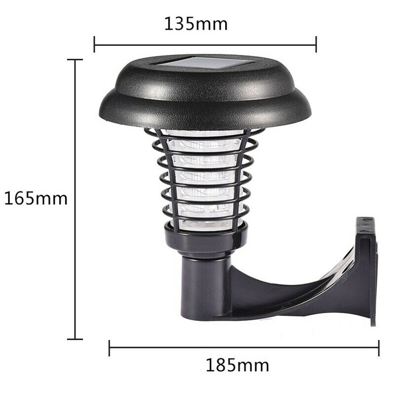 Solar Mosquito Killer Uv Lamp Outdoor Wall Led Mosquito Bug Repellent Light