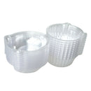 50 Large Single Clear Cupcake Pod Cake Muffin Carrier Y7Q9