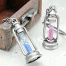 Charm Novelty Metal Hourglass Key Chain Key Ring Couples Trinket Keychains Gift