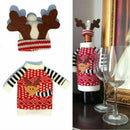 2pcs Santa Wine Bottle Cover Christmas Bottle Cap Party Xmas Table Decor Gift
