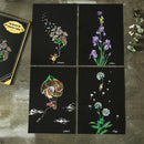 4Pcs/set colorful scraping painting drawing paper children education toys N %o