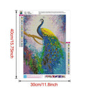 5D DIY Full Drill Diamond Painting Cross Stitch Embroidery Mosaic (Peacock)