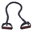 Fitness Pull Rope Latex Resistance Band Cable Gym Sports Equipment (Black)