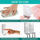 20 Pieces Self Adhesive Stainless Steel Wall Hooks,Utility Hanging Hooks fo