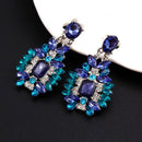 1Pair Luxury Women Crystal Rhinestone Big Dangle Drop Earrings Ear Stud Jewel Kw