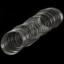 100Loops Memory Beading Wire for Bracelet 50mm-55mm(2 inch-2 1/8 inch) Dia S1C8