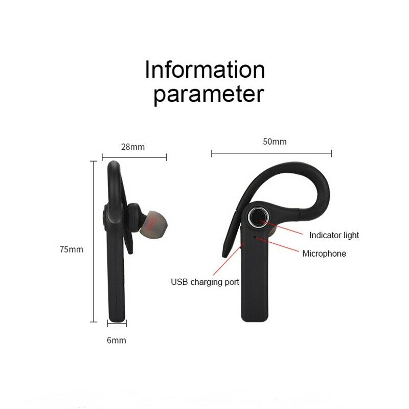 Business Bluetooth Headset Sports Wireless Earphone Bluetooth V4.1 Phone Ha D9G2