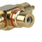 1 Male Plug To 2 Female Video Audio Splitter RCA Plug Angled Plug