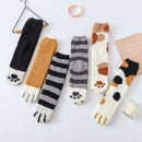 6pairs/set Claw Cotton Floor Socks Fleece Women Calf Length Socks One Size