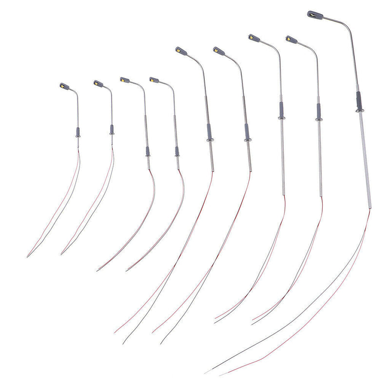 Mini Street LED Light 1/75 Landscape Lamp Post for Railway Yard Decorations