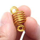 160pcs/set Hair Coil Dreadlocks Beads Cuffs Braiding Clips Twisted Braid N~S