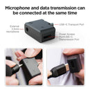 Compact Dual USB-C 3.5mm Audio Mic Adapter for Insta360 ONE X2 Durable