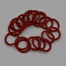 20Packs Orange Tube Damper Silicone Rings For 12AX7 12AU7 12AT7 12BH7 EL84