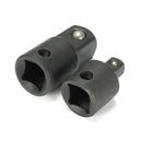 2Pcs Air Impact Ratchet Socket Adapter Converter Vanadium 3/8 To 1/4 1/4 To