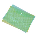 5X A4 Stud Plastic Popper Files Folders Document Wallet Office Depot Multi  R2R8