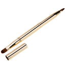 Double-headed Retractable Makeup Blush Lip Brush and Eyeshadow Brush