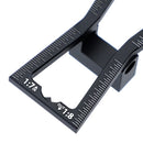 Aluminum Alloy Dovetail Gauge Wood Marking Connection Ruler for Woodworking