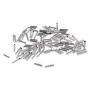 100 Pieces Crimping Loop Sleeve Tool Fishing Line Tackle Rigs 1.0x8mm