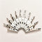 10x Stainless Steel Crocodile Alligator Clip Cable Test Lead Jumper Wire JR