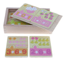 Wooden Toys, Kids Preschool Arithmetic Cards with Box for Kids Babies Early