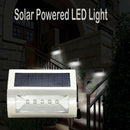 Stainless Steel Solar 5 LED Garden Floor Entrance Outdoo Wall Fence Light Lamp