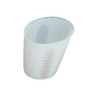 Measuring Cup Silicone Measurement Pour with Scale Thickened 500ml White