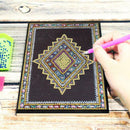 DIY Mandala Special Shaped Diamond Painting 50 Pages A5 Sketchbook Notepad