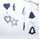 1 Set 4Pcs Christmas Tree Decorations Ornaments Wooden Printing Ornaments C