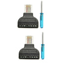 RJ45 Ethernet Male To 8 Pin AV Terminal Screw Converter Block Plug CCTV Accessor