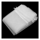 10 pcs Wine Bags Organza Wine Bottle Gift Wrap Bags - white