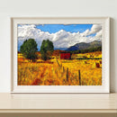 Landscape 5D DIY Full Round Drill Diamond Painting Rhinestone Art (Field)
