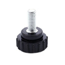 10pcs 6x15mm Male Threaded 22mm Dia Plastic Thumb Screw Knurled Knob