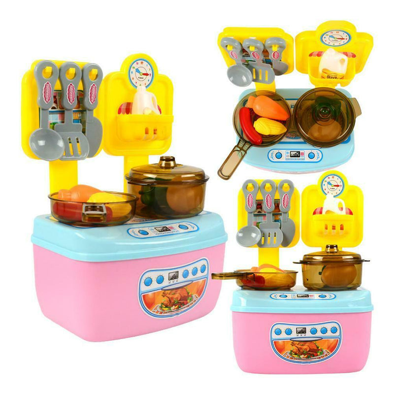 Plastic Kitchen Role Play Set Simulation Food Vegetables Kids Children Toys