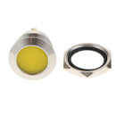 Car Motorcycle DC12V 19mm Dash Panel Indicator Light with Wrie Leads  Yellow