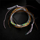 Bohemian Beads Anklets For Women Weave Rope Ankle Charm Bracelets On Leg Be