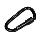 30KN/6600lbs D Ring Carbon Steel Screwgate Locking Outdoor Rock Climbing