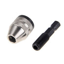 New 1/4 Inch Keyless Drill Bit Chuck Quick Change Adapter Converter Hex Shank